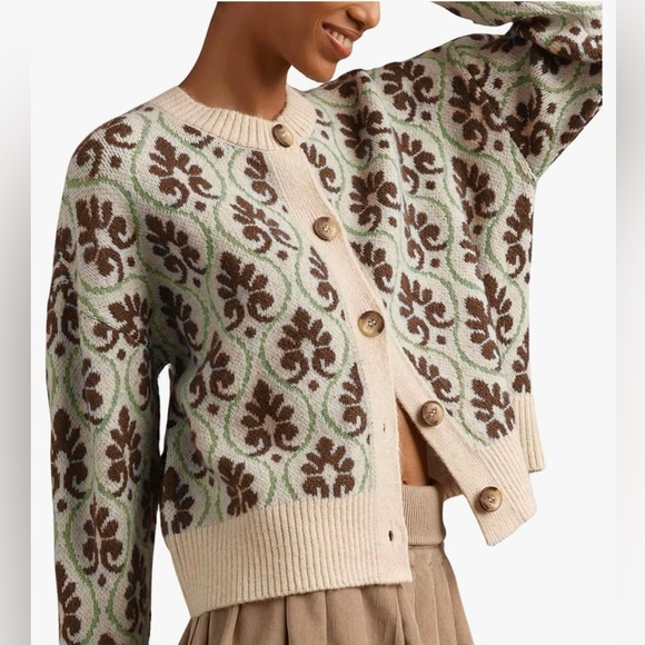 Vintage-inspired Women’s Cardigan Sweater - Picture 2 of 7